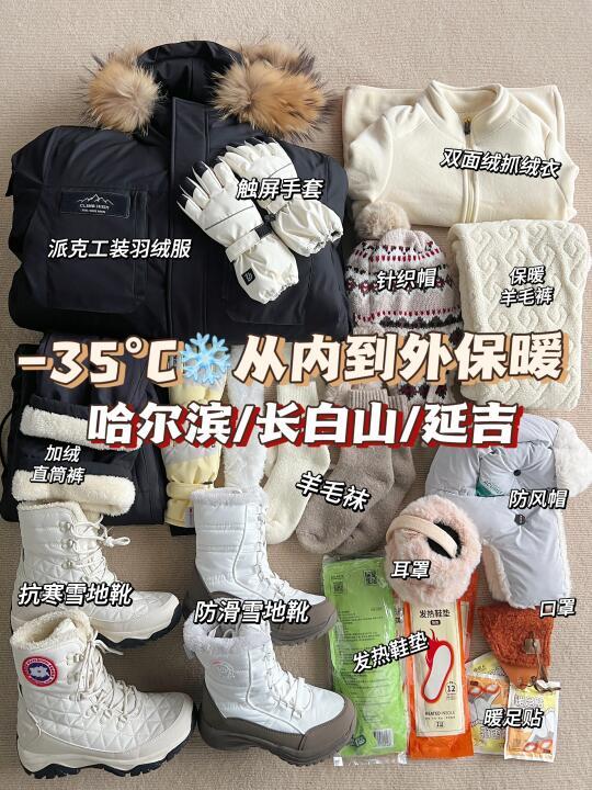 哈尔滨冬季旅游保暖穿搭攻略:从羽绒服到雪地靴详解